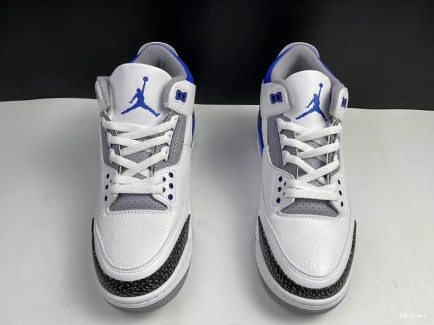 Reps TBK Blue Air Racer Jordan 3 CT8532-145 0813